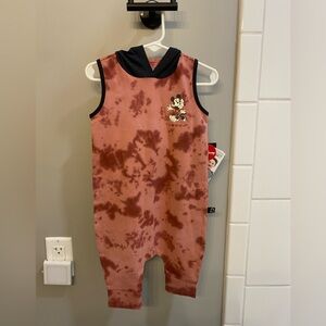 RAGS Mickey Mouse Hooded Sleeveless Romper / Size 18-24 months / NWT